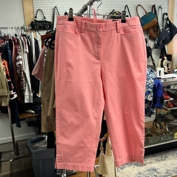 Talbots Size 8 Petite Light Pink Capri Style Pants New